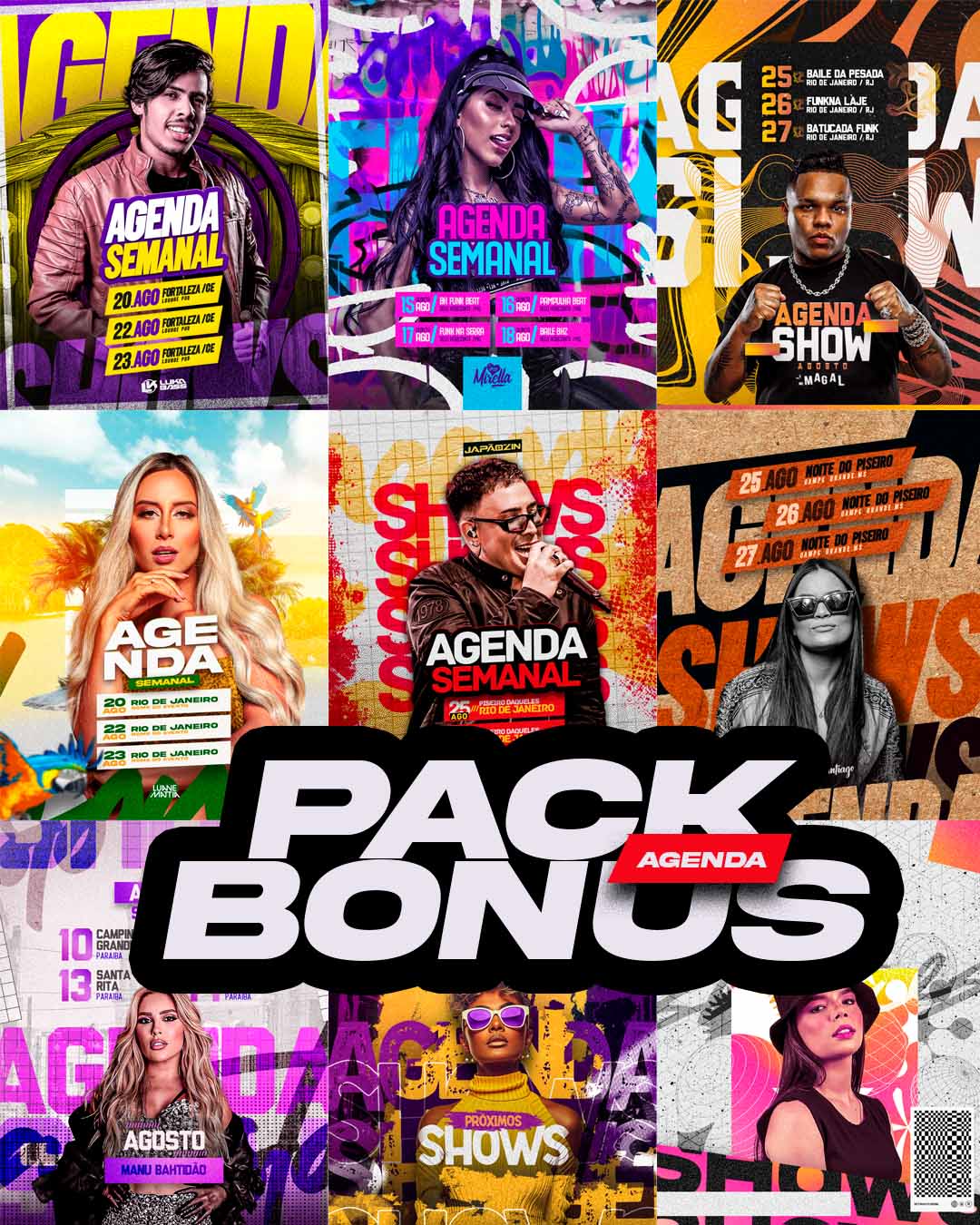 PSD FLYER FREE - TEMPLATE - CANVA - FREEPIK - DESIGNI - DESIGNER - PACK BONUS - PACK BONUS AGENDA - CONTRATE - PROXIMOS SHOWS - AGENDA SEMANAL - EVENTOS
