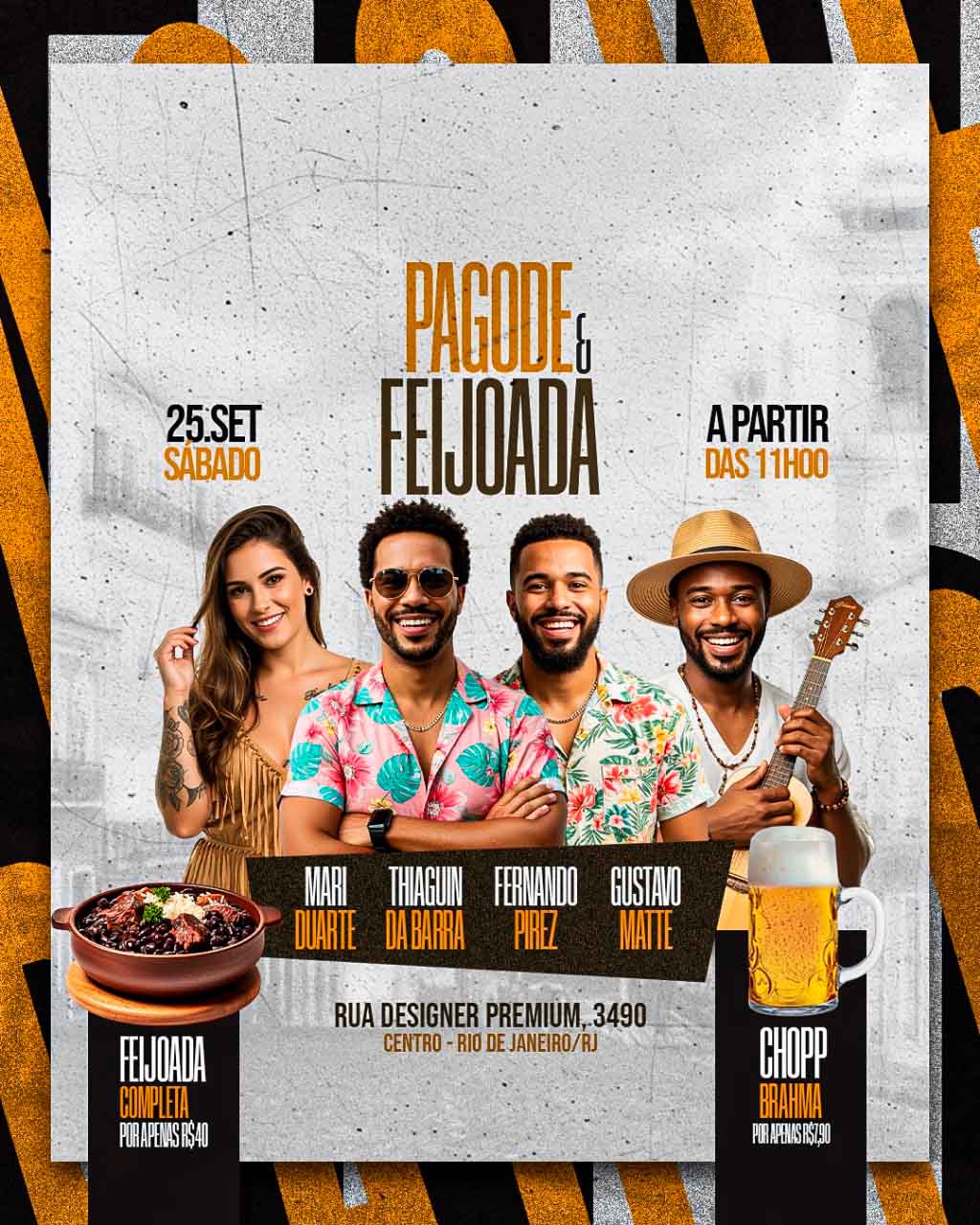 PSD FLYER FREE - TEMPLATE - CANVA - FREEPIK - DESIGNI - DESIGNER - SUMMER FESTIVAL - TROPICAL - SUNSET - SUMMER - TRAP - BAILE FUNK - MC - DJ - BALADA - LOUNGER - PUB - EVENTO
