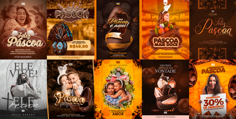 PSD FLYER FREE - TEMPLATE - CANVA - FREEPIK - DESIGNI - DESIGNER - PÁSCOA - CHOCOLATE - SUPERMERCADO - IFOOD - SEMANA SANTA - PASCOA - SOCIAL MEDIA