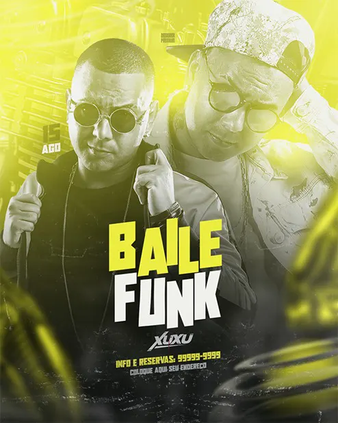 PSD FLYER FREE - TEMPLATE - CANVA - FREEPIK - DESIGNI - DESIGNER - BALADA - OPEN BAR - BAILE FUNK - LOUNGER - PUB - MC - DJ - EVENTOS