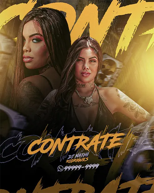 PSD FLYER FREE - TEMPLATE - CANVA - FREEPIK - DESIGNI - DESIGNER - CONTRATE - PROXIMOS SHOWS - AGENDA SEMANAL - TRAP - FUNK - MC - DJ - EVENTO