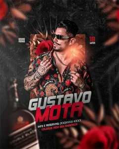 PSD FLYER FREE - TEMPLATE - CANVA - FREEPIK - DESIGNI - DESIGNER - GUSTAVO MOTA - AGENDA SEMANAL - ELETRONICO - PSY - FUNK - BALADA - MC - DJ - LOUNGER - PUB - EVENTOS