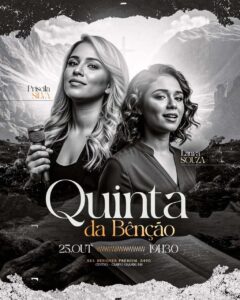 PSD FLYER FREE - TEMPLATE - CANVA - FREEPIK - DESIGNI - DESIGNER - QUINTA DA BENÇÃO - CULTO JOVENS - GOSPEL - PASTOR - IGREJA - EVENTOS