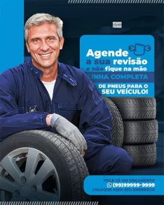 PSD FLYER FREE - TEMPLATE - CANVA - FREEPIK - DESIGNI - DESIGNER - TROCA DE PNEU - MECANICA - OFICINA - POSTO DE GASOLINA - MANUTENÇÃO - CARRO - SOCIAL MEDIA