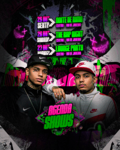 PSD FLYER FREE - TEMPLATE - CANVA - FREEPIK - DESIGNI - DESIGNER - AGENDA SHOWS - PROXIMOS SHOWS - AGENDA SEMANAL - CONTRATE AGORA - ELETRONICO - FUNK - BALADA - EVENTOS