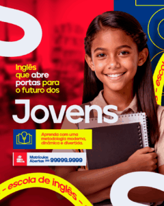 PSD FLYER FREE - TEMPLATE - CANVA - FREEPIK - DESIGNI - DESIGNER - ESCOLA E INGLÊS - FELIZ DIA DAS CRIANÇAS - INFANTIL - ESCOLA - ROUPA - 12 DE OUTUBRO - SOCIAL MEDIA