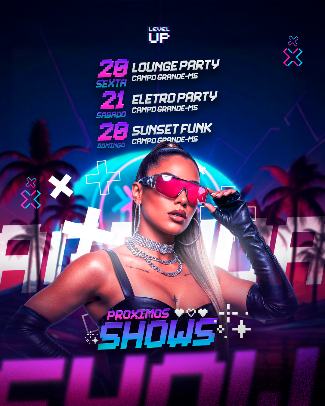 PSD FLYER FREE - TEMPLATE - CANVA - FREEPIK - DESIGNI - DESIGNER - PROXIMOS SHOWS - AGENDA SEMANAL - CONTRATE AGORA - ELETRONICO - FUNK - BALADA - EVENTOS