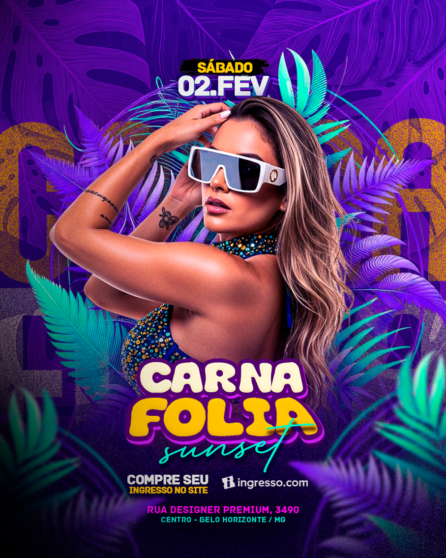 PSD FLYER FREE - TEMPLATE - CANVA - FREEPIK - DESIGNI - DESIGNER -CARNAFOLIA - SUNSET PAGODINHO - SUMMER - BEACH - PRAIA - LUAL - PAGODE - EVENTOS