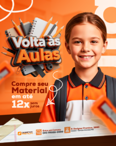PSD FLYER FREE - TEMPLATE - CANVA - FREEPIK - DESIGNI - DESIGNER - MATRICULAS ABERTAS - VOLTAS AS AULAS - ESCOLA - INFANTIL - MEDIA SOCIAL - SOCIAL MEDIA 2