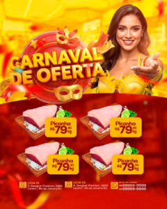 PSD FLYER FREE - TEMPLATE - CANVA - FREEPIK - DESIGNI - DESIGNER - CARNAVAL DE OFERTAS - SUPERMERCADO - IFOOD - CONVENIENCIA - AÇOUGUE - MEDIA SOCIAL - SOCIAL MEDIA